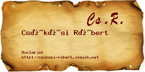 Csókási Róbert névjegykártya