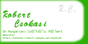 robert csokasi business card